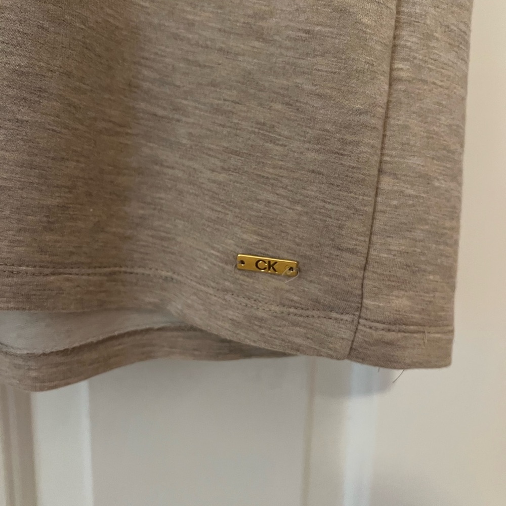Calvin Klein Casual Tan Hoodie Dress - Picture 2 of 4